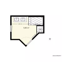 salle de bains dche rectangulaire v4