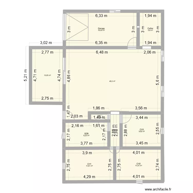 plan 2. Plan de 10 et 131 m² plan 2. Plan de 10 et 131 m²