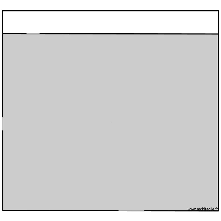 exercice magasin. Plan de 1  et 5916 m²