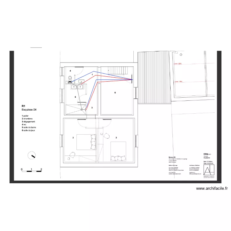fleurbaix etage plomberie. Plan de 
