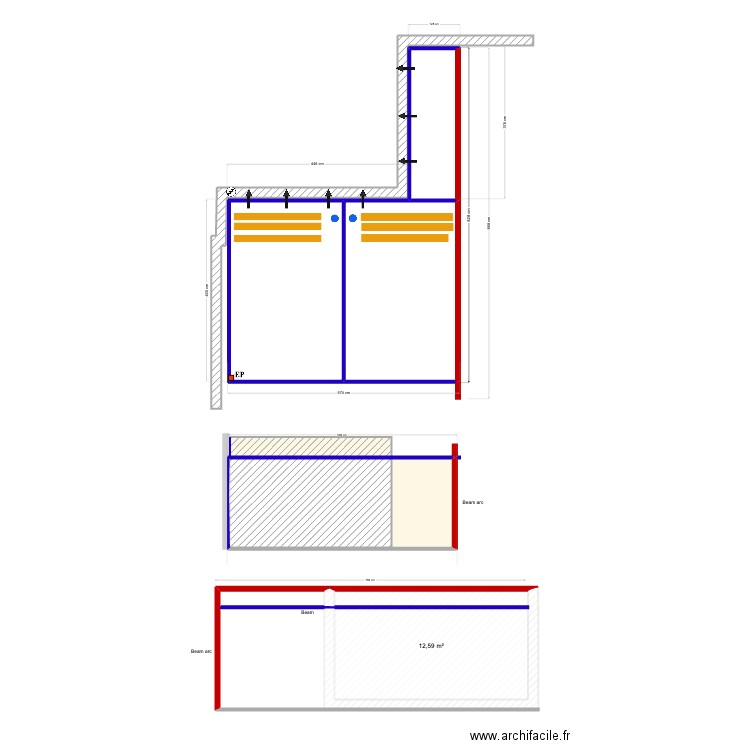 EDWIN Conceicao V2. Plan de 5 pièces et 43 m2