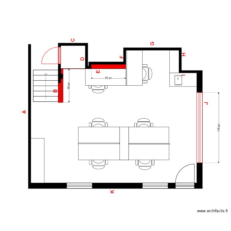 Grondin menuiserie. Plan de 0 pièce et 0 m2