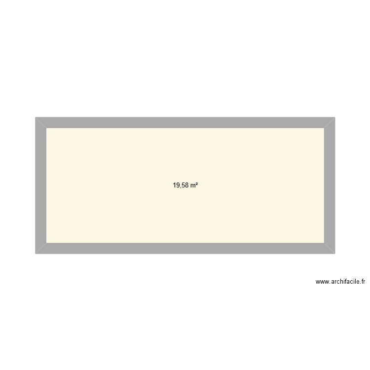 maison. Plan de 1 pièce et 20 m2