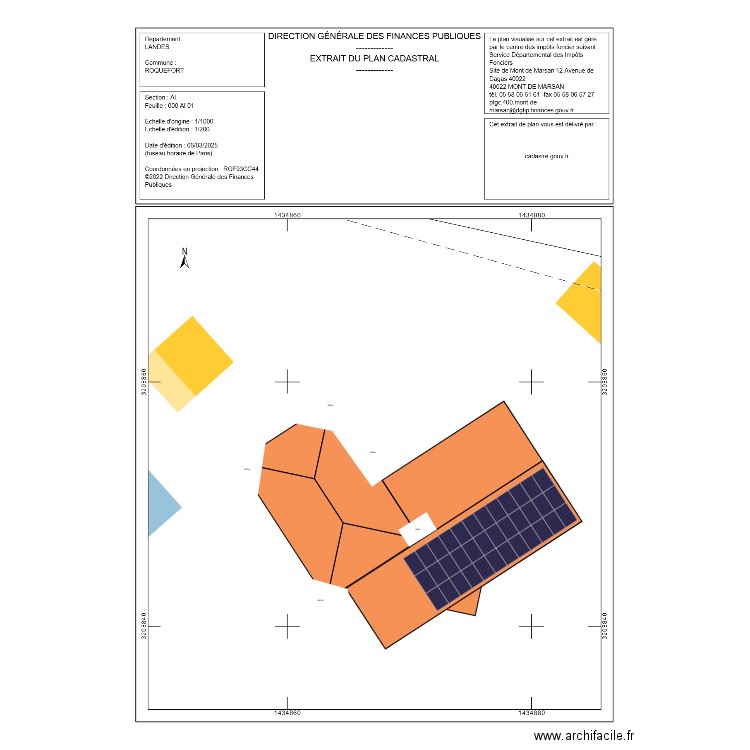 FEZANT. Plan de 0 pièce et 0 m2
