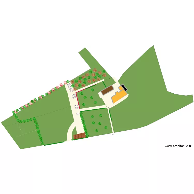 Parking Gite. Plan de 4 et 346 m² Parking Gite. Plan de 4 et 346 m²