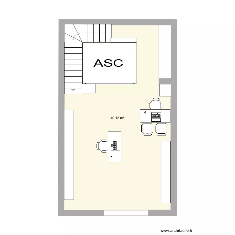 Plan chal. Plan de 1 et 40 m² Plan chal. Plan de 1 et 40 m²