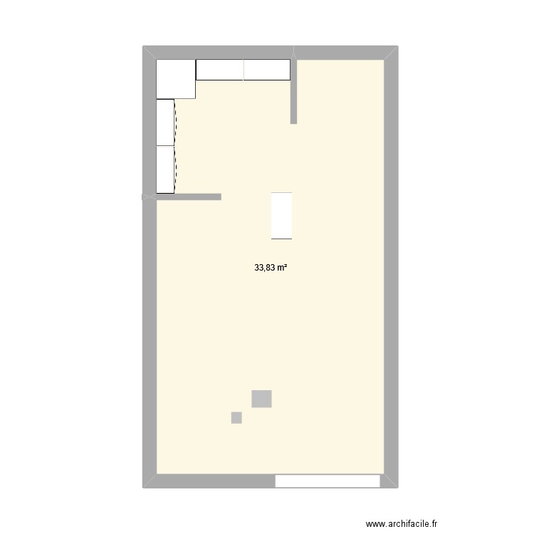 HomeBox. Plan de 1 pièce et 34 m2