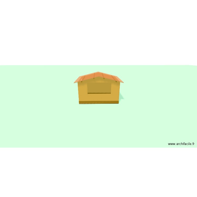 chalet Noël. Plan de 1 pièce et 8 m2