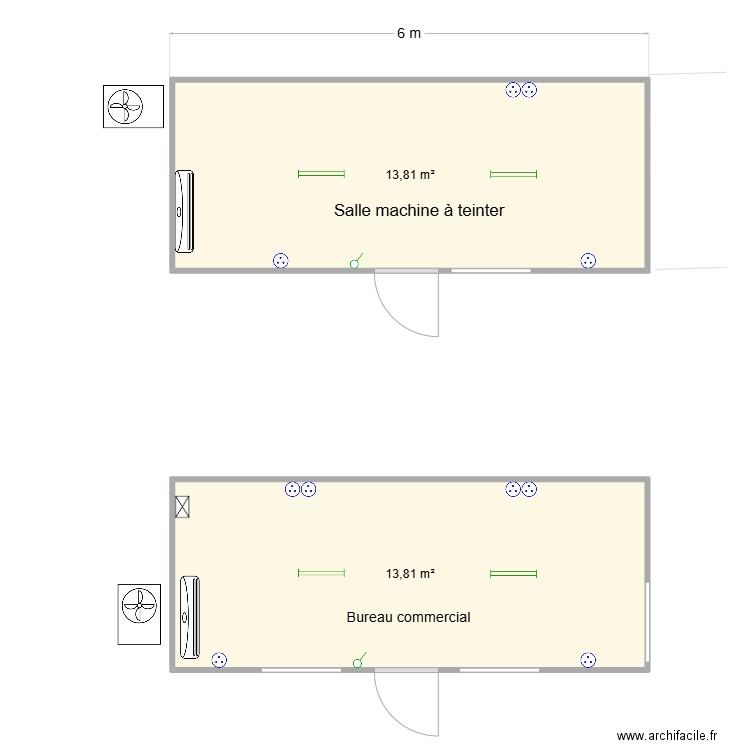 Artipro Hauts Vallons. Plan de 2 pièces et 28 m2