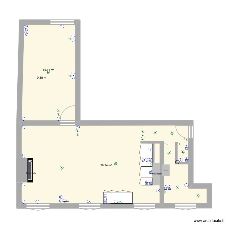 Plan Technique Th&eacute;o Marcadet. Plan de 0 pièce et 0 m2