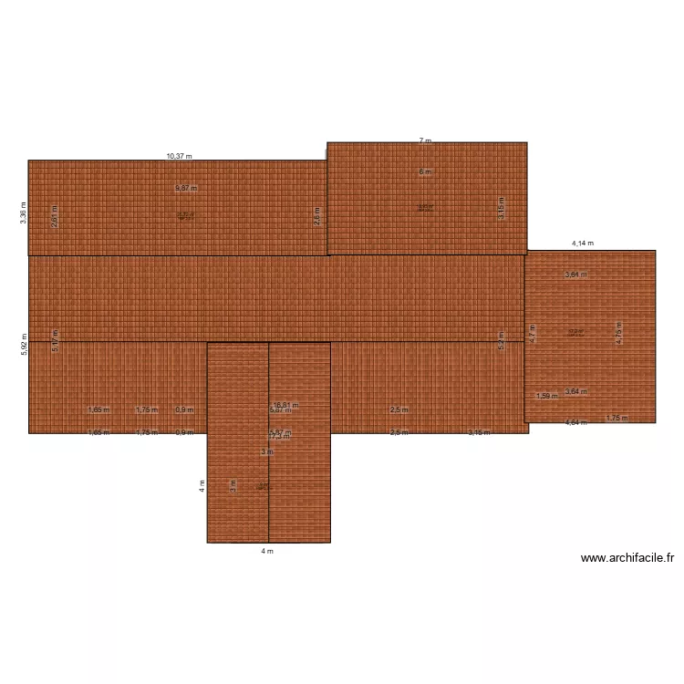 rez de chaussée. Plan de 4 pièces et 71 m² rez de chaussée. Plan de 4 pièces et 71 m²