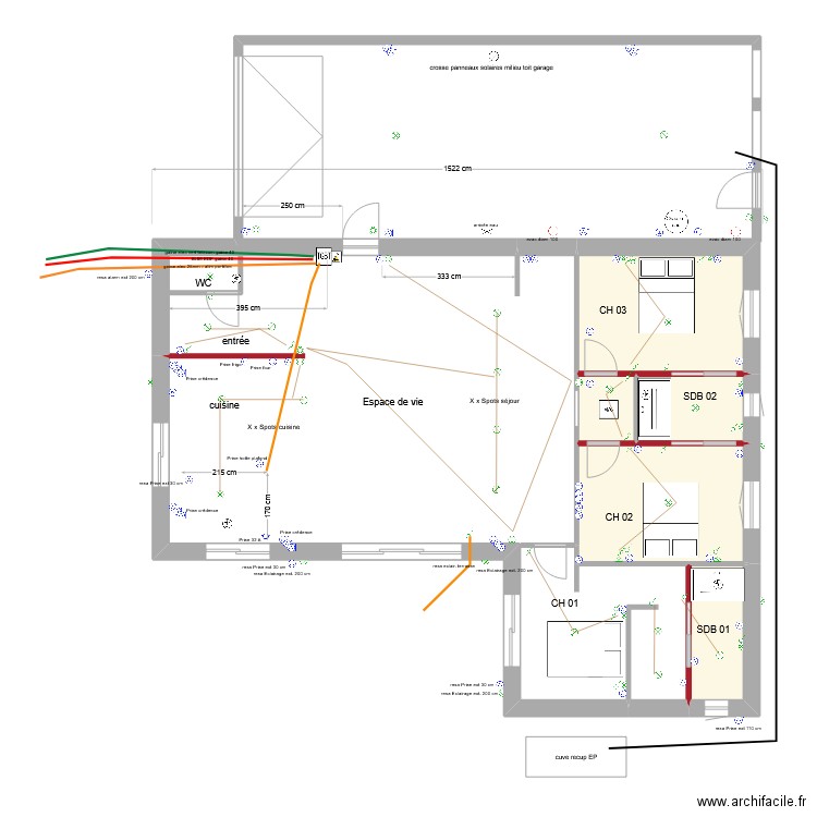 plan helenethierry elec. Plan de 5 pièces et 35 m2