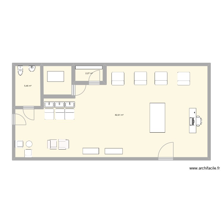 salon. Plan de 0 pièce et 0 m2