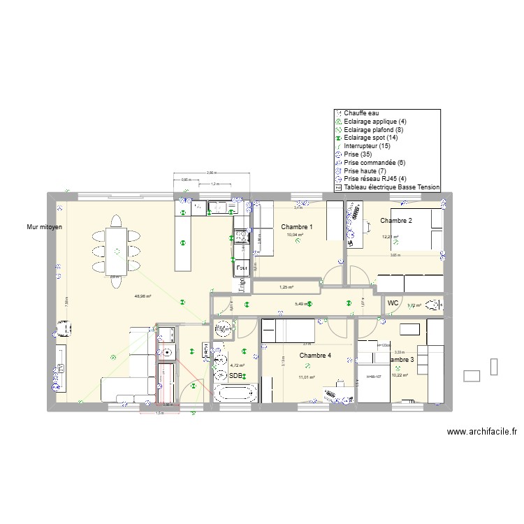 St Jean d'Illac 2025. Plan de 10 pièces et 106 m2