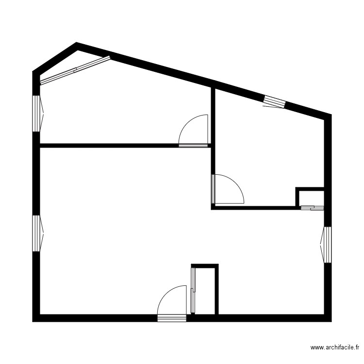 BREUIL. Plan de 6 pièces et 49 m2