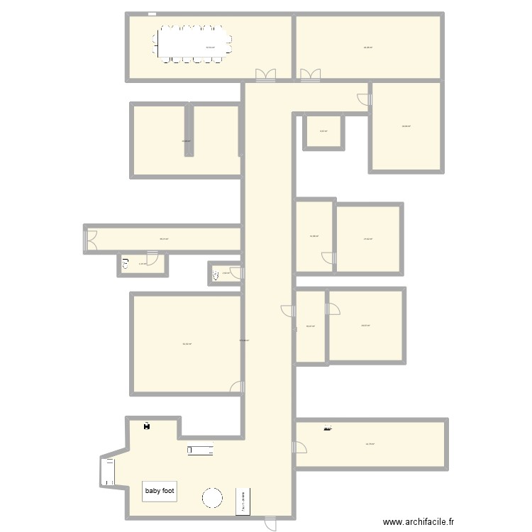 epnak. Plan de 15 pièces et 530 m2