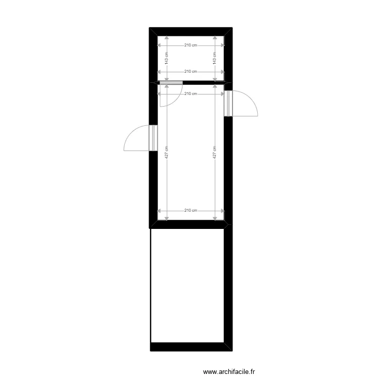 Dugas. Plan de 2  et 12 m²