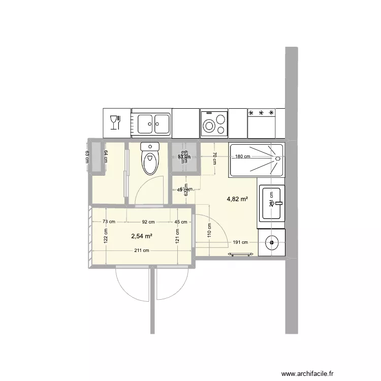 MARIE MURS VIDES 2. Plan de 