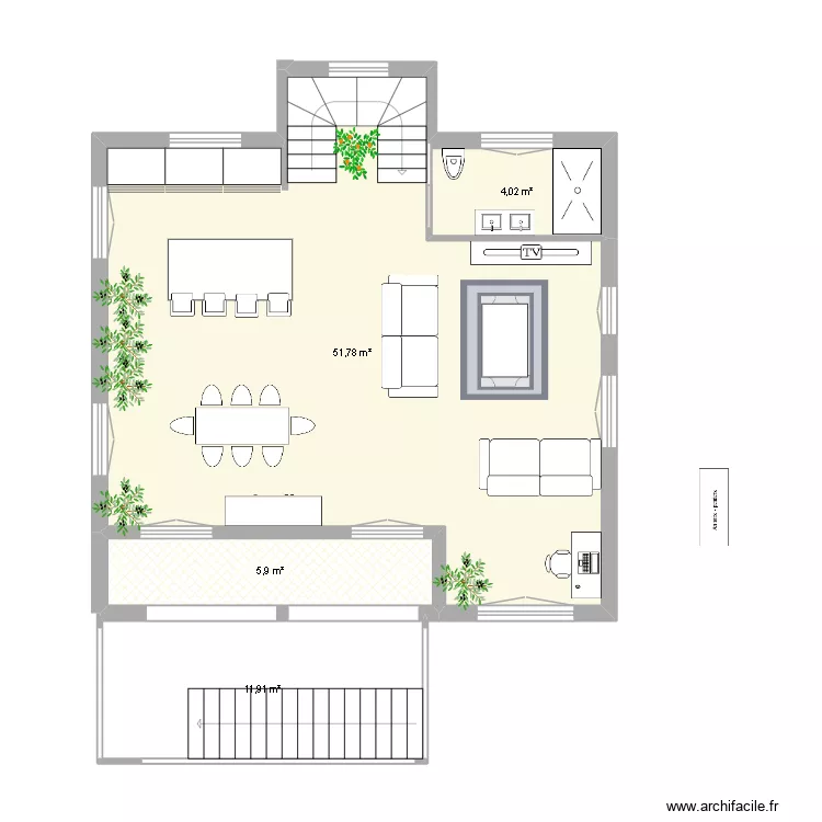 SIMANCAS. Plan de 4  et 74 m²