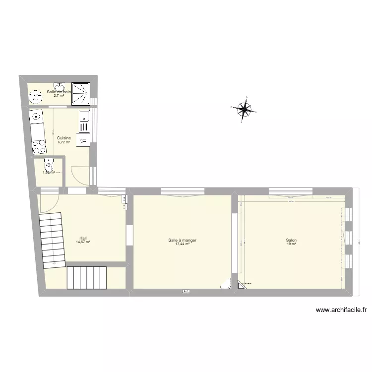 ISA rez - r&eacute;novation fa&ccedil;ade. Plan de 
