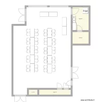 salle repas 40 personnes avec buffet