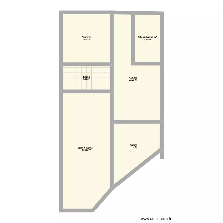 LABOUBEE. Plan de 13  et 200 m²