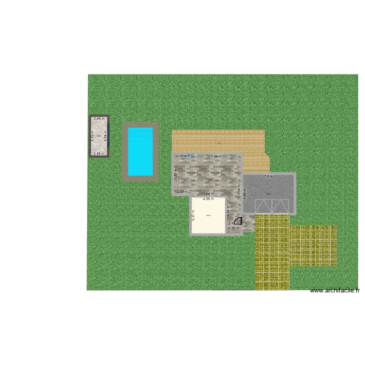 case à doudou. Plan de 5 Pièces et 155 m² case à doudou. Plan de 5 Pièces et 155 m²
