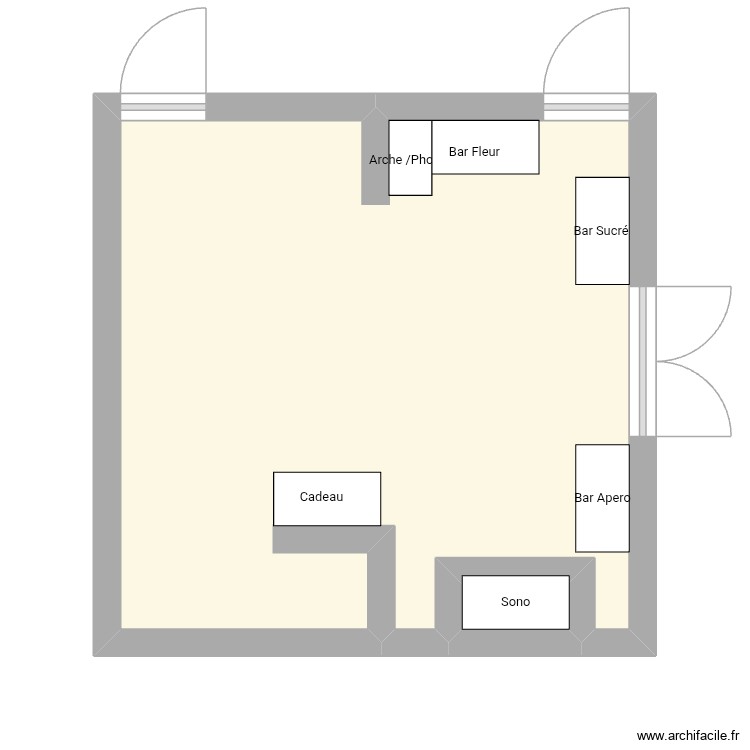 Salle Tyf 18 ans. Plan de 0 pièce et 0 m2