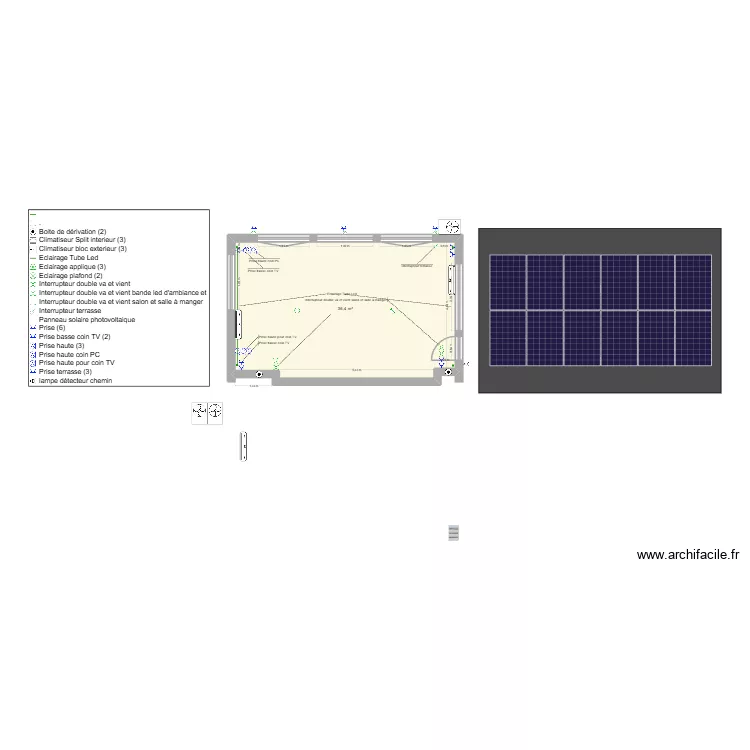 ext avec éléc. Plan de ext avec éléc. Plan de