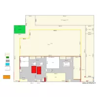 Plan zone induction avec marquage au sol