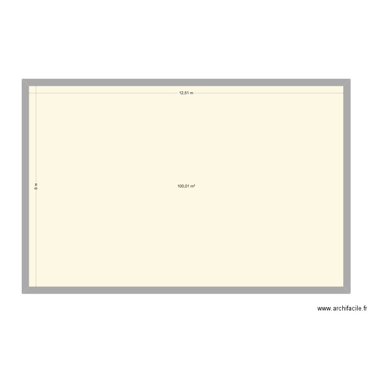 plan 2. Plan de 1 pièce et 100 m2