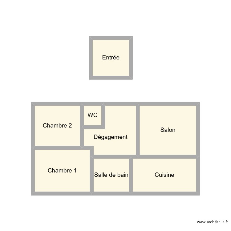 2506 NICOLAS R+1. Plan de 8 pièces et 13 m2