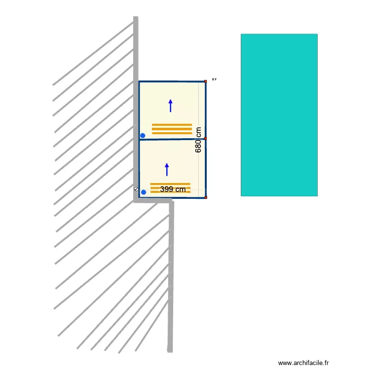 Dos santos Piscina Laminas perpendicularias. Plan de Dos santos Piscina Laminas perpendicularias. Plan de