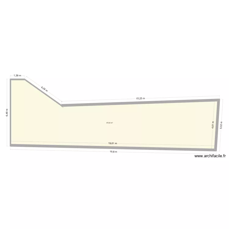 M&eacute;sange terrain constructible. Plan de 2  et 93 m²