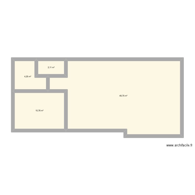 Maison 19 Buzz. Plan de 4 pièces et 66 m2
