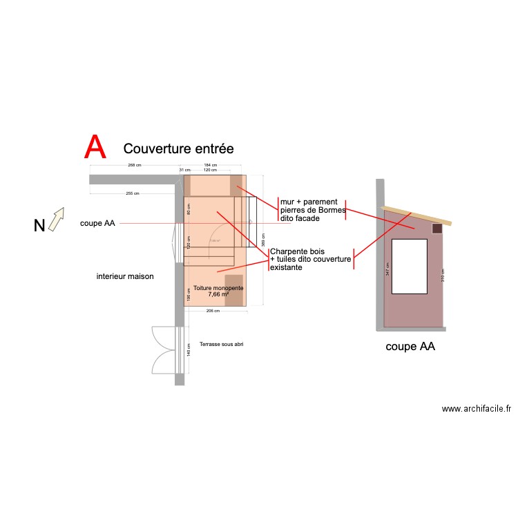 Entrée A. Plan de 0 pièce et 0 m2