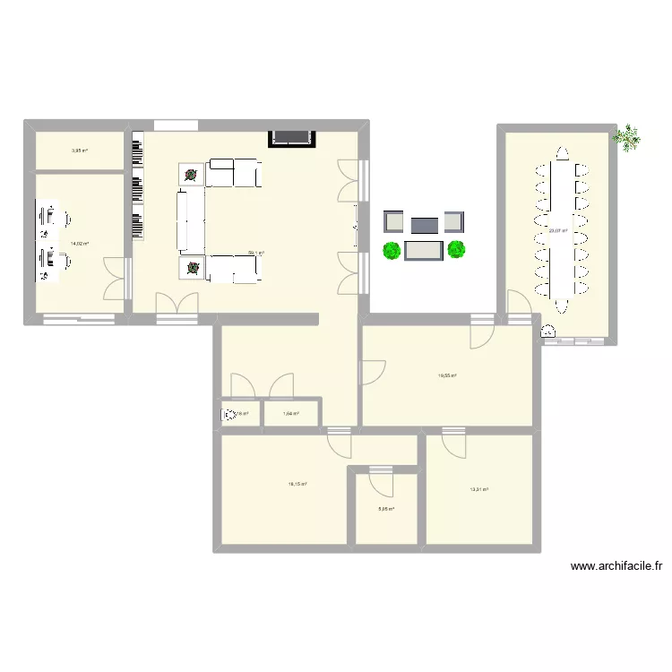Marcy veranda salle a manger variante. Plan de Marcy veranda salle a manger variante. Plan de