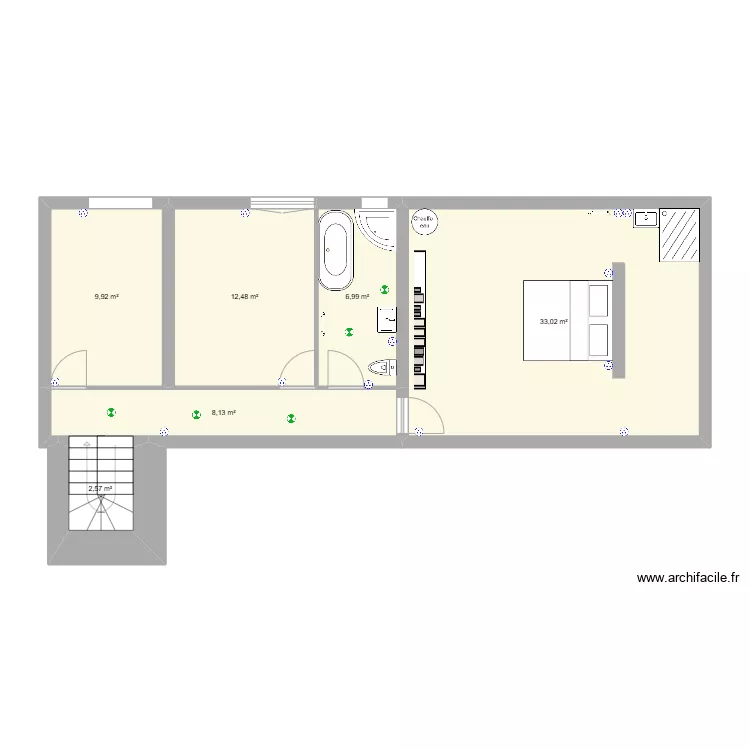 haut maison. Plan de 