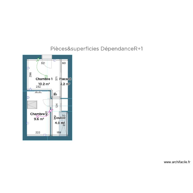 Combet dépendance R+1. Plan de 0 pièce et 0 m2