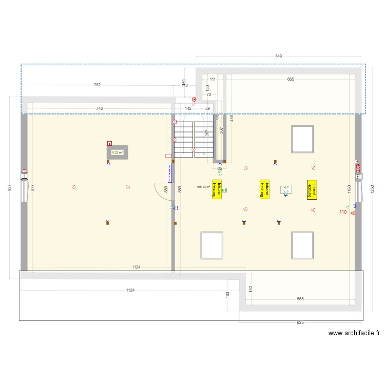 DG_Zollerstrasse_Infrarotheizung. Plan de 2 pièces et 167 m2