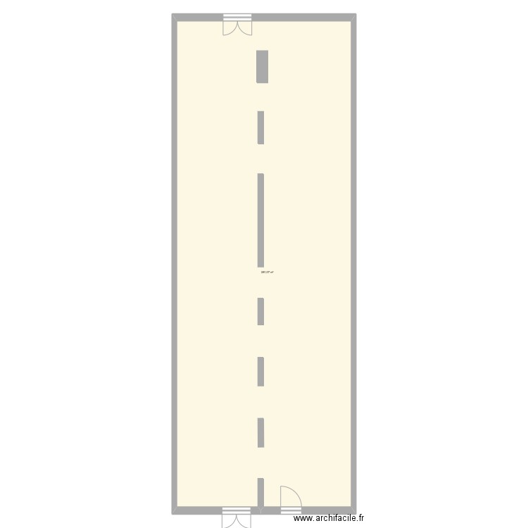 PTA 2026 technique. Plan de 1 pièce et 281 m2