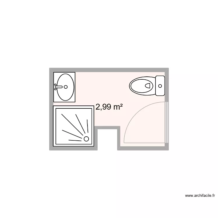 Al Assil 5. Plan de 1  et 3 m²