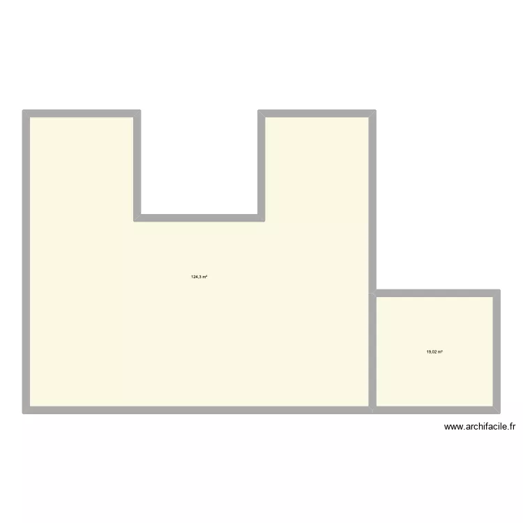 Maison en U. Plan de Maison en U. Plan de