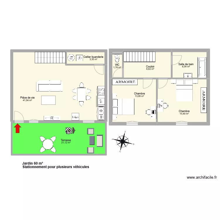 QUARANTA verger. Plan de 