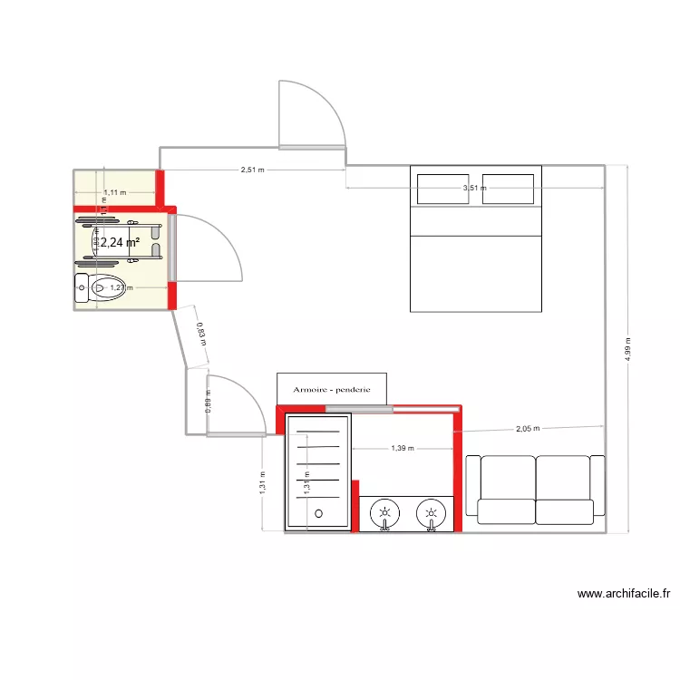 GARAGE PLAN OK OK OK. Plan de 1  et 2 m²