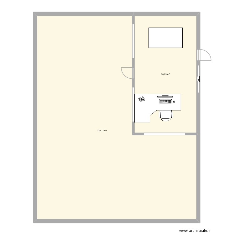 handi drive. Plan de 2 pièces et 168 m2