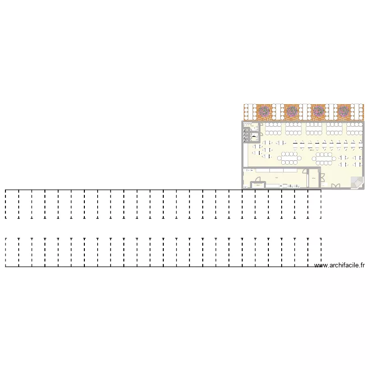PLAN CUISINE JEAN. Plan de 10 pièces et 230 m²
