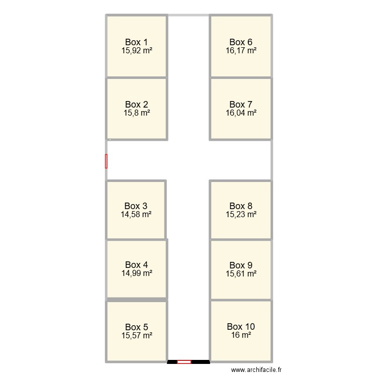 plan stru 1. Plan de 10 pièces et 156 m2