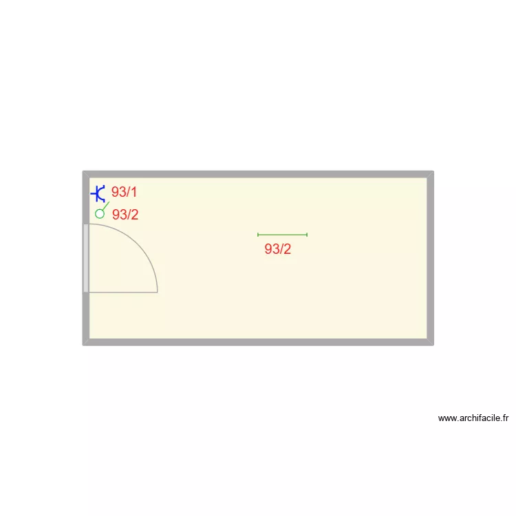 POULAILLER. Plan de 1  et 7 m²