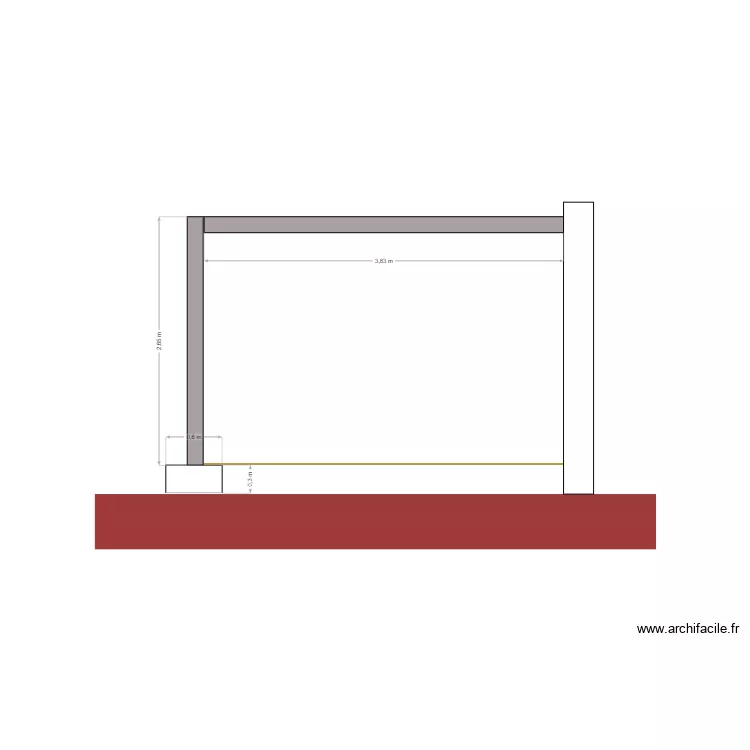 Plan de coupe de côté. Plan de Plan de coupe de côté. Plan de